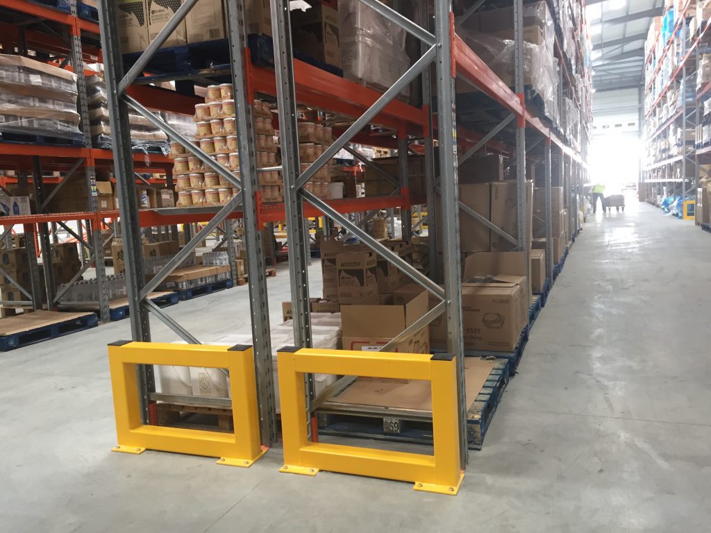 pallet racking protection barriers designed and supplied by RediRack, a UK leading manufacturer of Pallet Racking