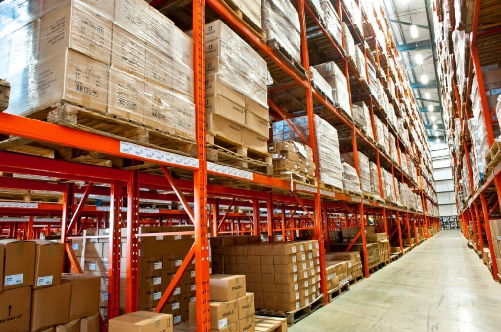 Pallet racks installed in a Leicester warehouse facility by pallet racking installers RediRack